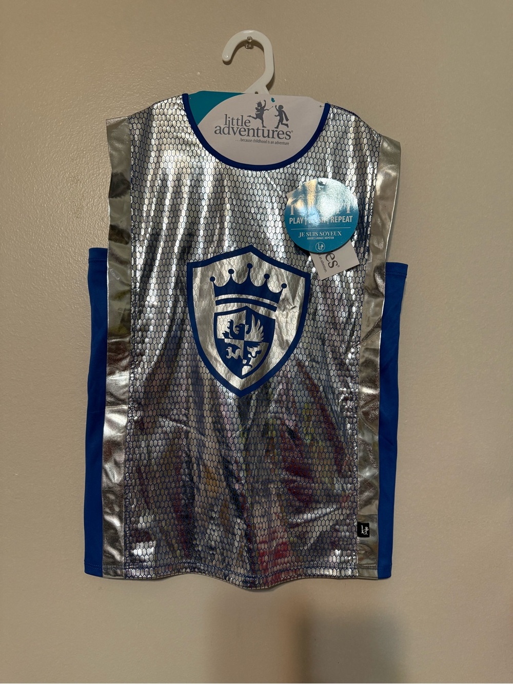 Silver & Blue Knight Play Tunic - Kids
